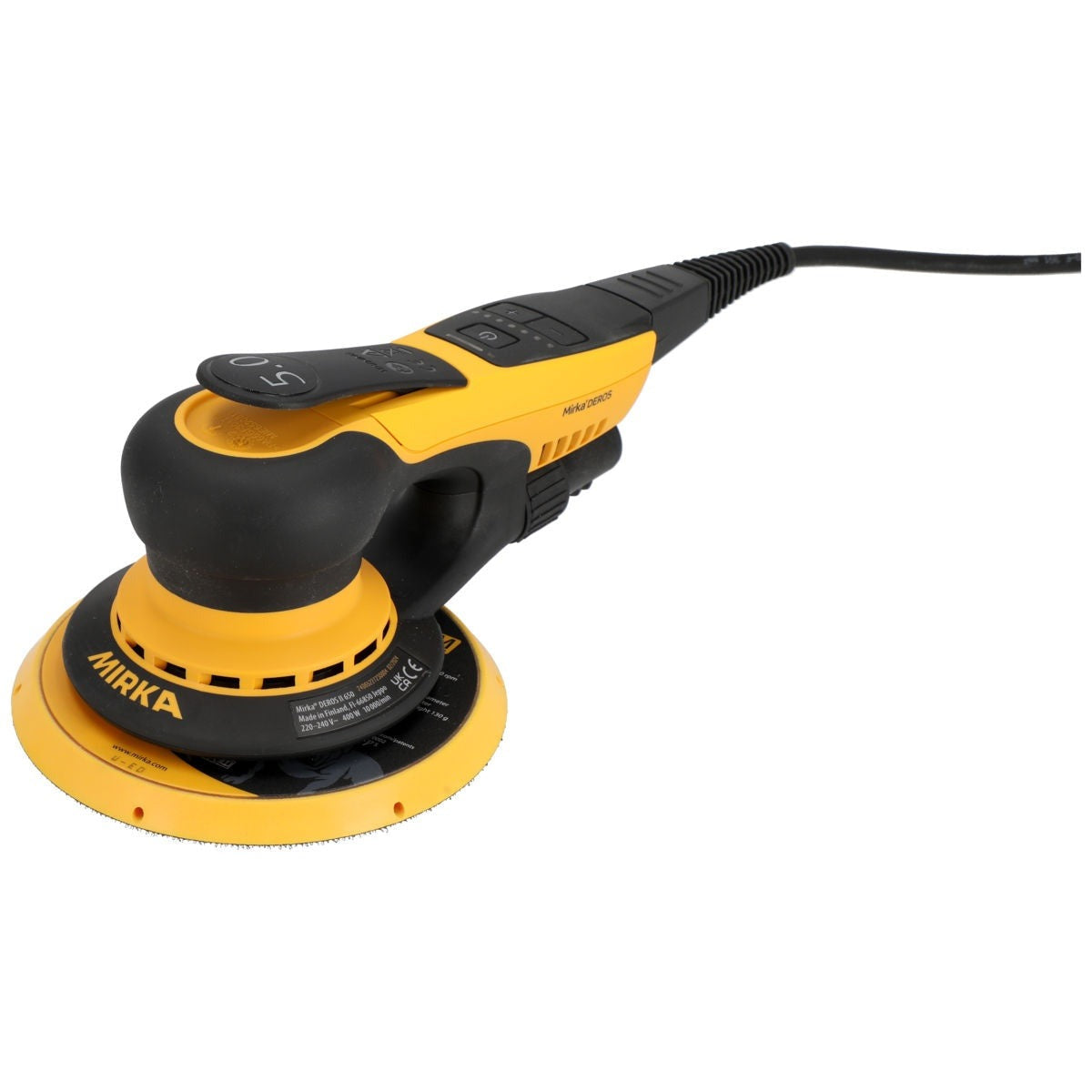 Mirka DEROS II 650X 110V 6-in. 5mm Corded Random Orbital Sander, Tool Only