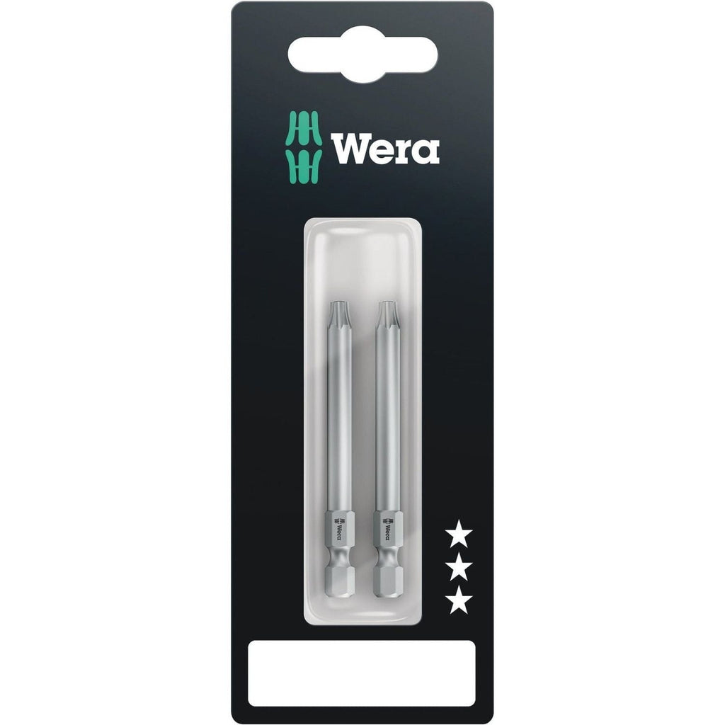Wera 867/4 Z Torx Bo SB Bit With Bore Hole, Torx 20x70-mm., 2-Pieces