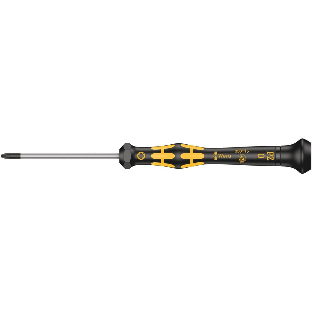 Wera 1555 Pz Esd Kraftform Micro Screwdriver For Pozidriv Screws, Pz 0x60-mm.