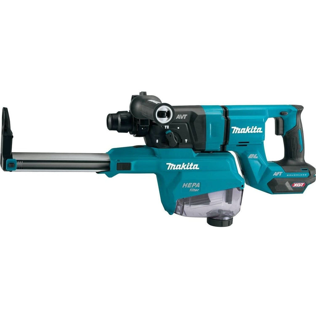 Makita GRH07ZW 40V max XGT Brushless 1-1/8" SDS-PLUS AVT Rotary Hammer (D-Handle) w/ Dust Extractor, AFT, AWS Capable, Tool Only