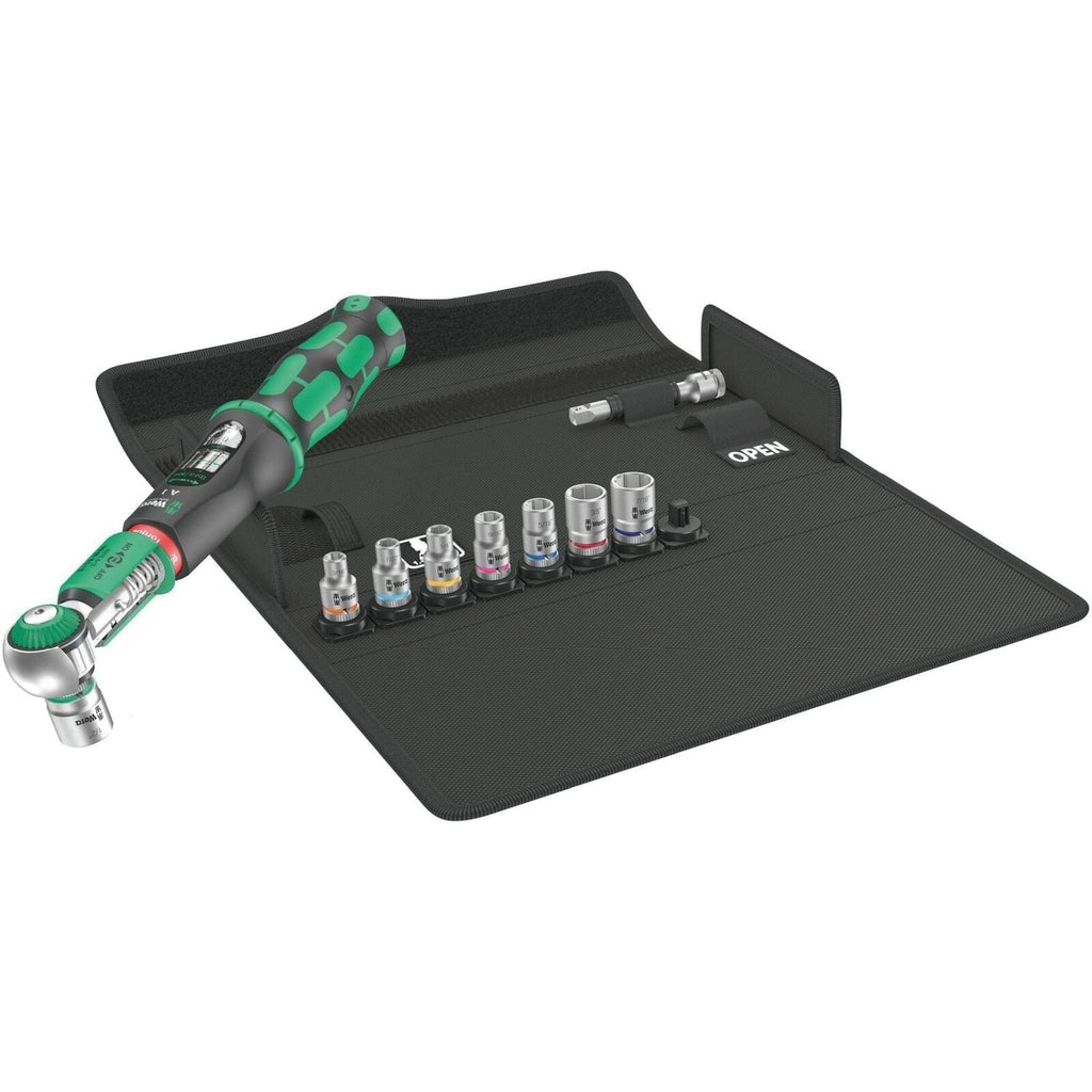Wera Safe-Torque A 1 Imperial Set 1, 1/4-in. Square Head Drive, 2-12 Nm, 10-Pieces