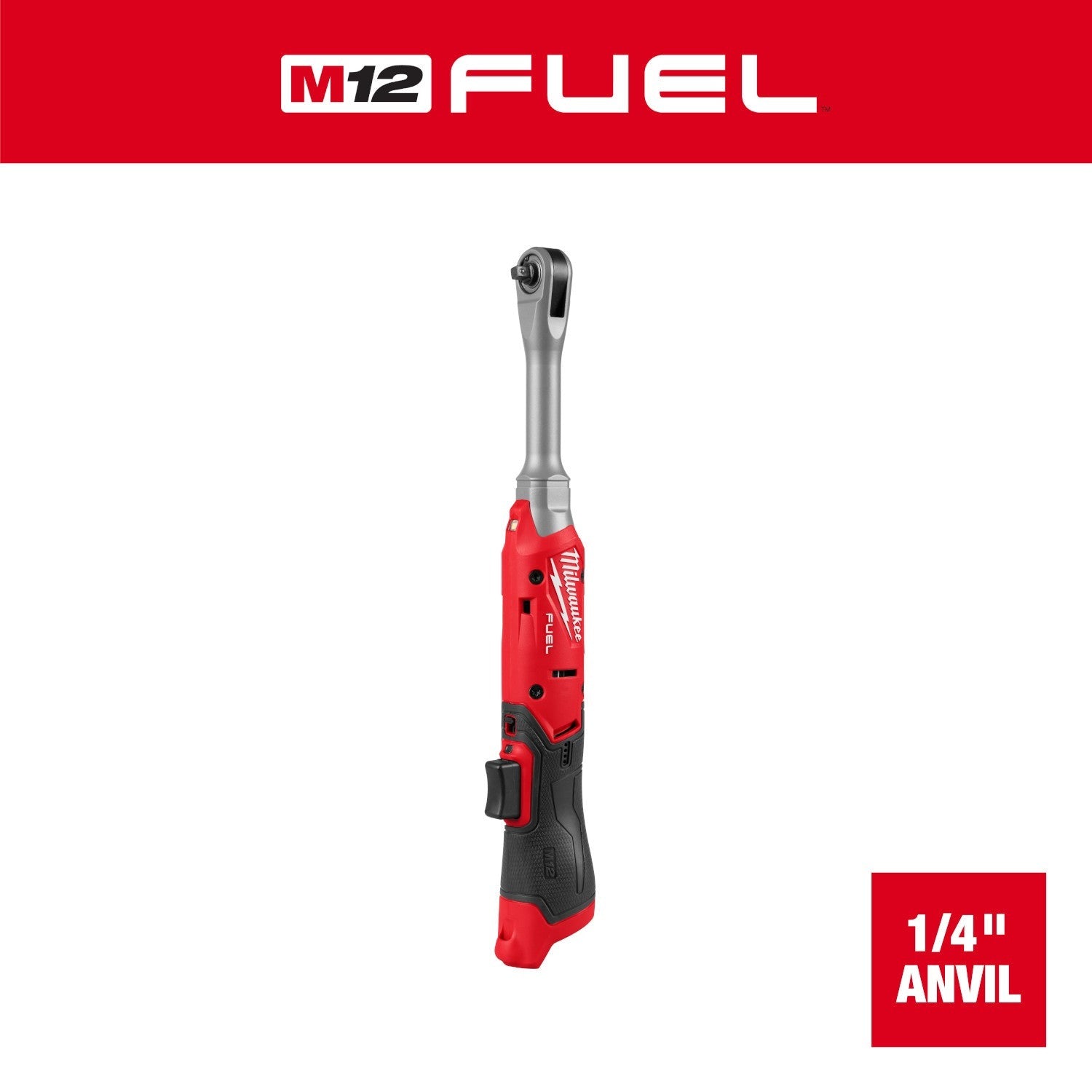 Milwaukee M12 FUEL 1/4-in. Extended Reach Ratchet (3058-20)