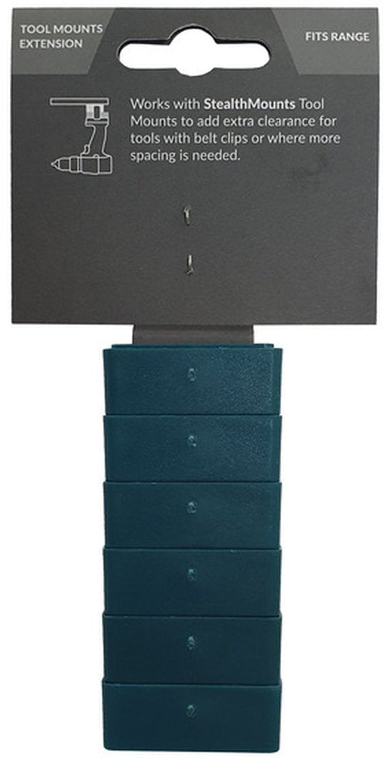 StealthMounts Tool Mount Spacer Blocks Teal, 6-Pack