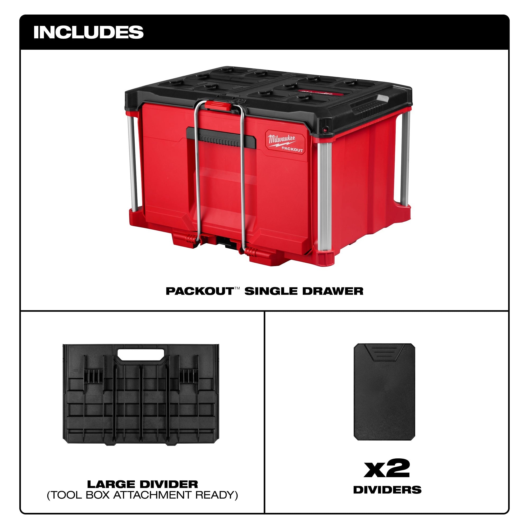 Milwaukee PACKOUT Single Drawer Tool Box (48-22-8441)