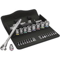 Wera 8100 SB 7 Zyklop Metal Ratchet Set With Push-Through Square, 3/8-in. Drive, Metric, 29-Pieces