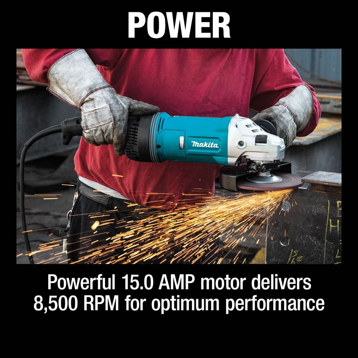 Makita GA7070X1 Corded 7" Angle Grinder, with AFT and Brake
