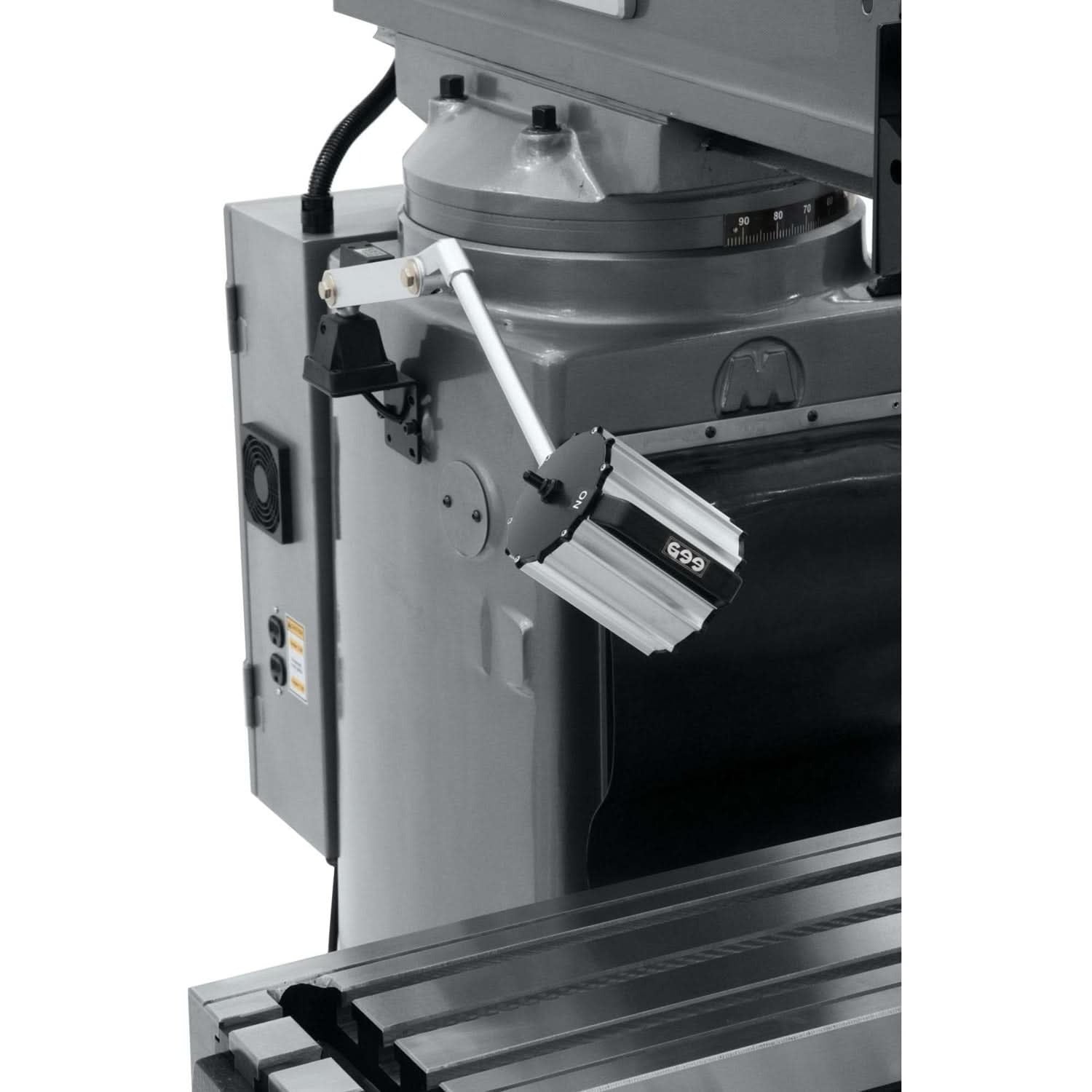 Jet Tools 690624 JTM-1050EVS2/230 Mill With 3-Axis Acu-Rite 200S DRO (Knee) With X-Axis Powerfeed
