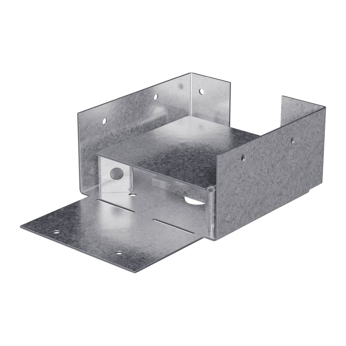 Simpson Strong-Tie ABW44RZ ABW ZMAX Galvanized Adjustable Post Base for 4x4 Rough