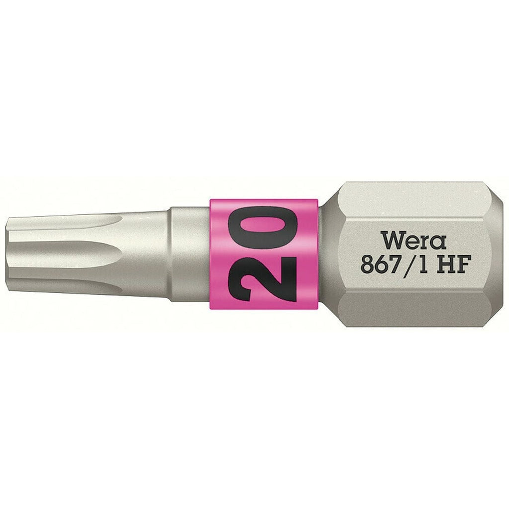 Wera 867/1 Torx Hf Bit With Holding Function, Torx 20x25-mm.