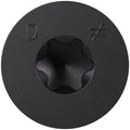 Simpson Strong-Tie TNTBL25314TF Titen Turbo, 1/4-in. x 3-1/4-in. 6-Lobe Flat-Head Concrete and Masonry Screw, Black, 100-Pack
