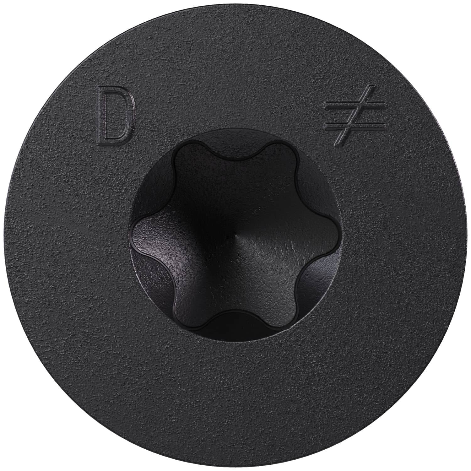 Simpson Strong-Tie TNTBL25314TF Titen Turbo, 1/4-in. x 3-1/4-in. 6-Lobe Flat-Head Concrete and Masonry Screw, Black, 100-Pack