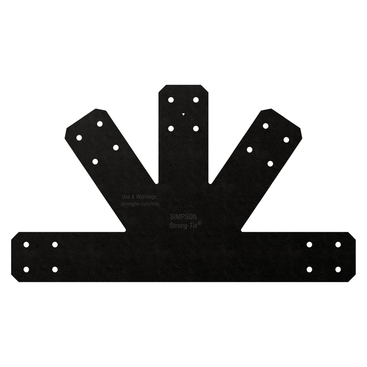 Simpson Strong-Tie APVGP812 Outdoor Accents Avant Collection 8:12 Pitch, Black Powder-Coated Gable Plate