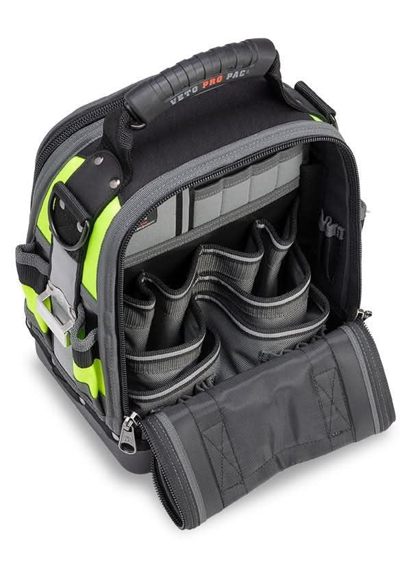 Veto Pro Pac Tech MCT Hi-Viz Yellow Compact Fully Featured Service, Repair & Install Tool Bag