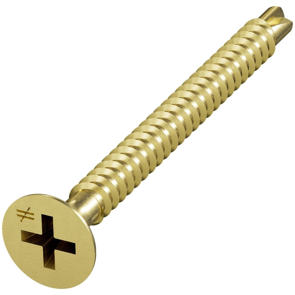 Simpson Strong-Tie DWFSD158PS DWFSD Drywall-to-CFS Screw (Collated), #6 x 1-5/8-in. #2 Phillips, Yellow Zinc, 2500-Pack
