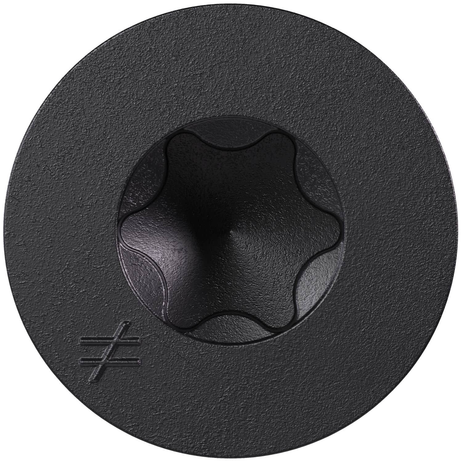 Simpson Strong-Tie TNTBL18114TF Titen Turbo, 3/16-in. x 1-1/4-in. 6-Lobe Flat-Head Concrete and Masonry Screw, Black, 100-Pack