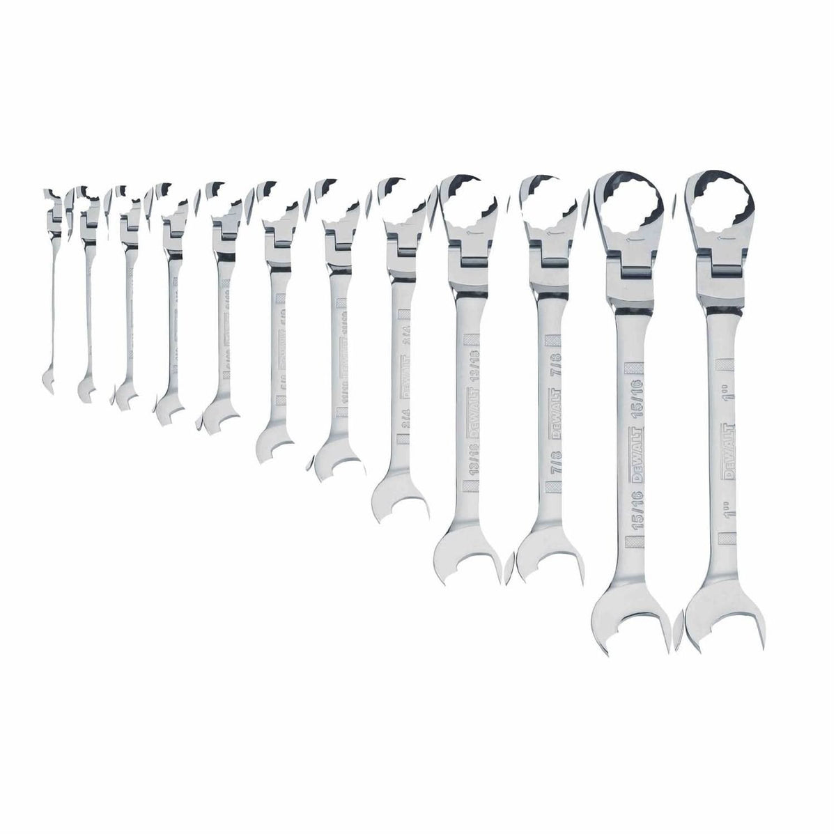 Dewalt DWMT19231 12 Piece Flex Head Ratcheting Wrench Set