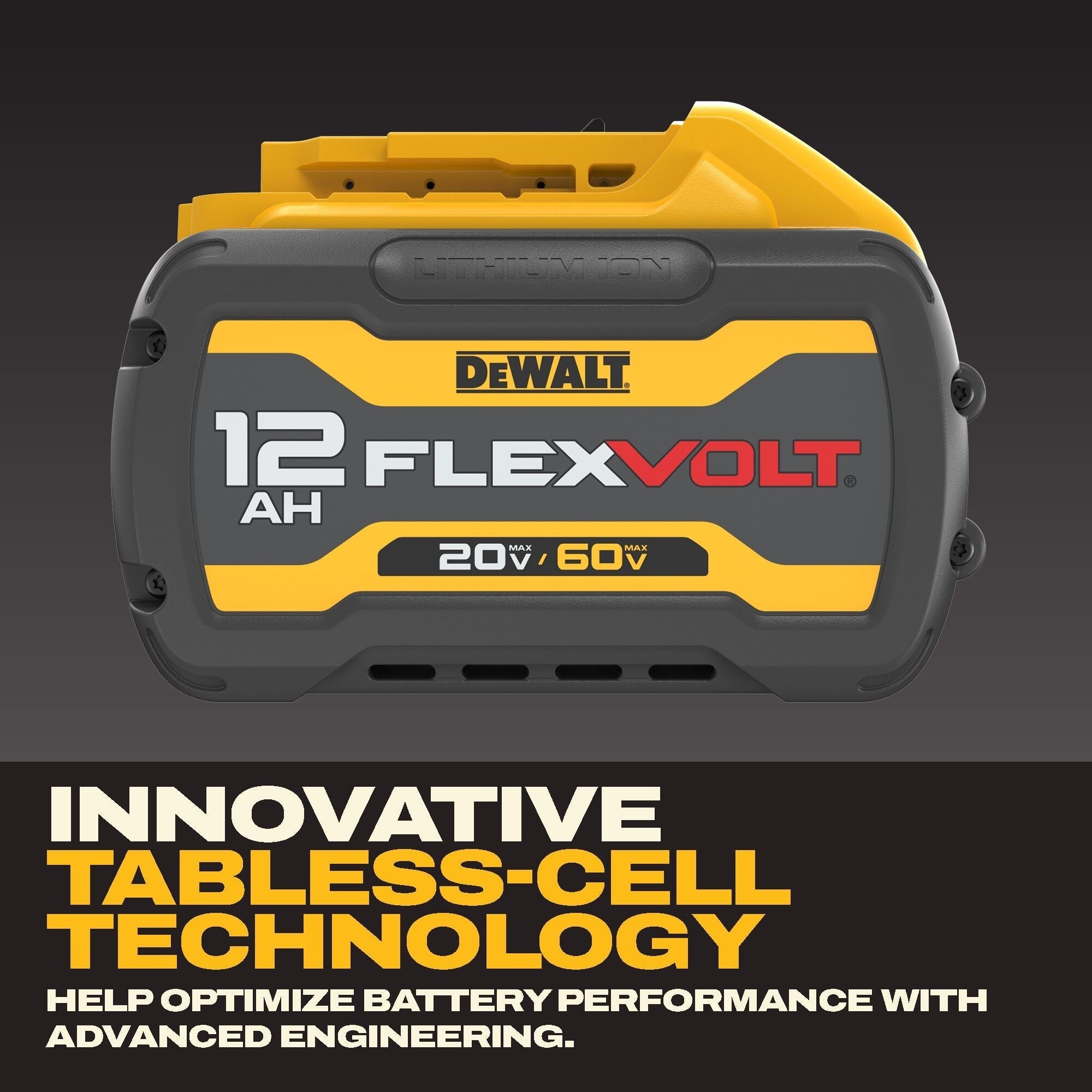 DEWALT 20V/60V MAX FlexVOLT 12.0Ah Tabless Battery (DCB6112)