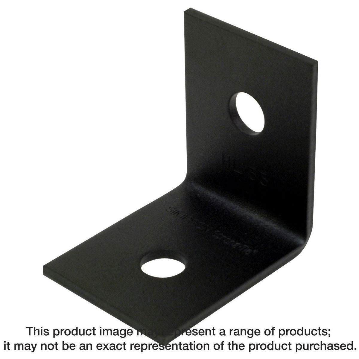 Simpson Strong-Tie HL33PC HLPC 3-1/4-in. x 2-1/2-in. Black Powder-Coated Ornamental Heavy Angle