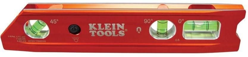 Klein 935RBLT Lighted Torpedo Billet Level, Rare Earth Magnet