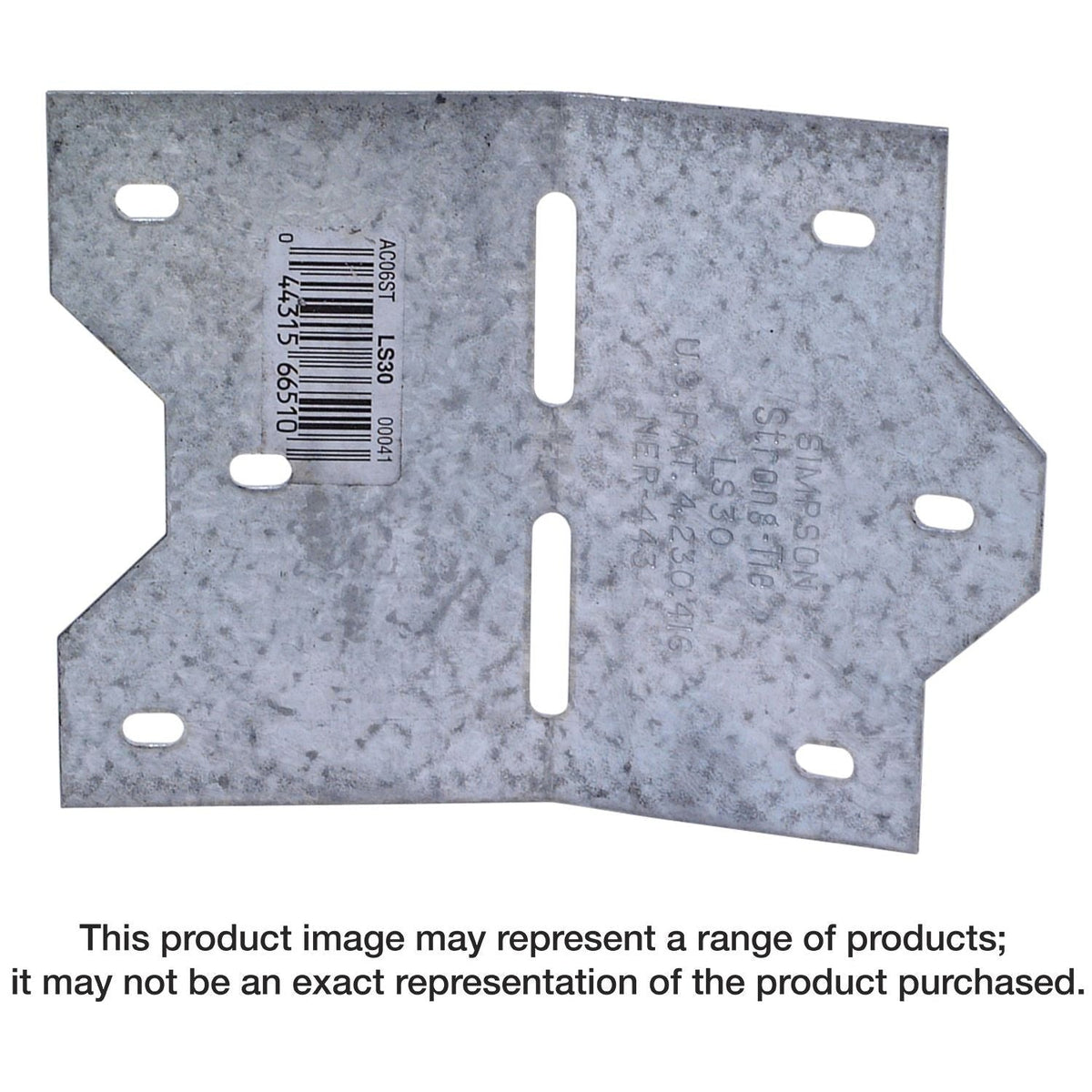Simpson Strong-Tie LS30 LS 3-3/8-in. 18-Gauge Adjustable L Angle