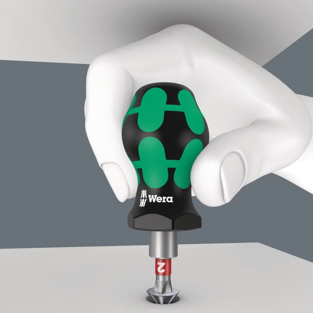 Wera 811/1 Stubby Bitholding Screwdriver, Magnetic, 1/4-in.