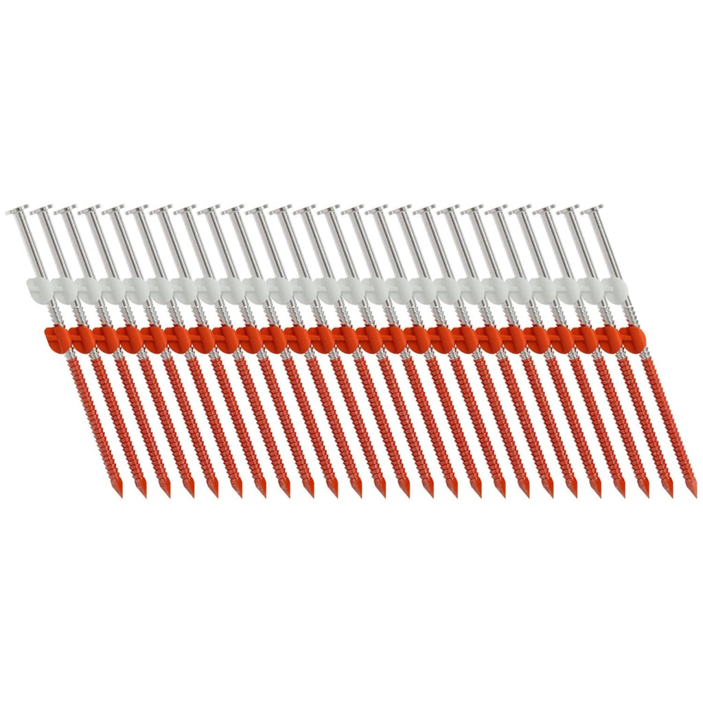 Simpson Strong-Tie T11A325CNB 20°–22° Plastic Strip, Full Round Head, Ring-Shank Nail, 3-1/4-in. x 0.120-in. Type 316, 4000-Pack