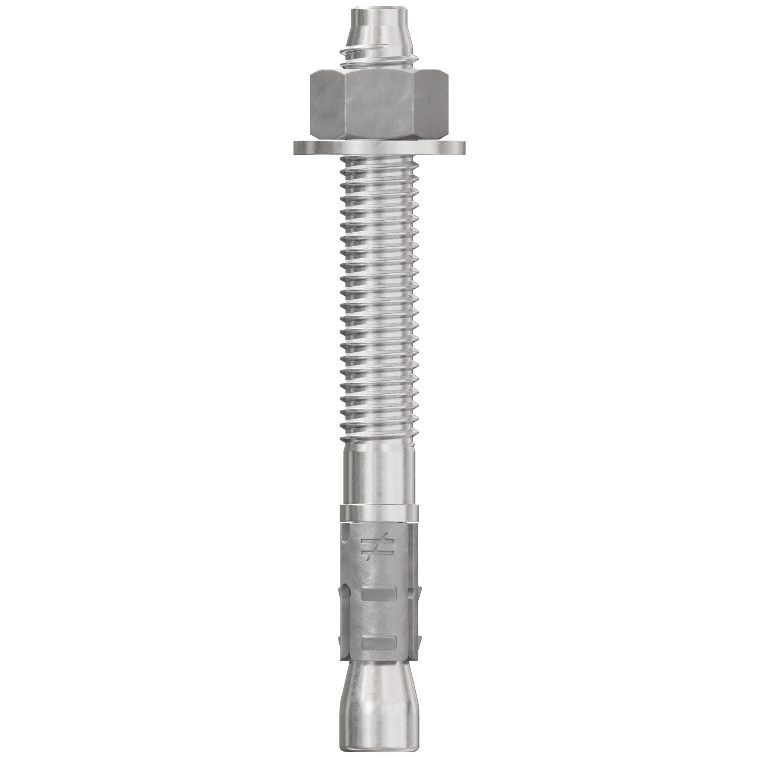 Simpson Strong-Tie STB2-37312S6F50 Strong-Bolt 2, 3/8-in. x 3-1/2-in. Type 316 Stainless-Steel Wedge Anchor, Fully Assembled, 50-Pack