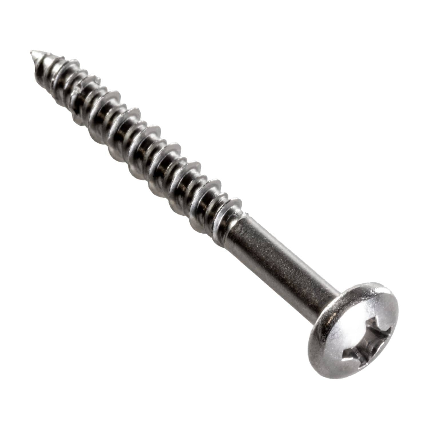 Simpson Strong-Tie T12J200PX-RP6 Marine Screw, Pan Head, #12 x 2-in. #3 Phillips Drive, Type 316, 6-Pack