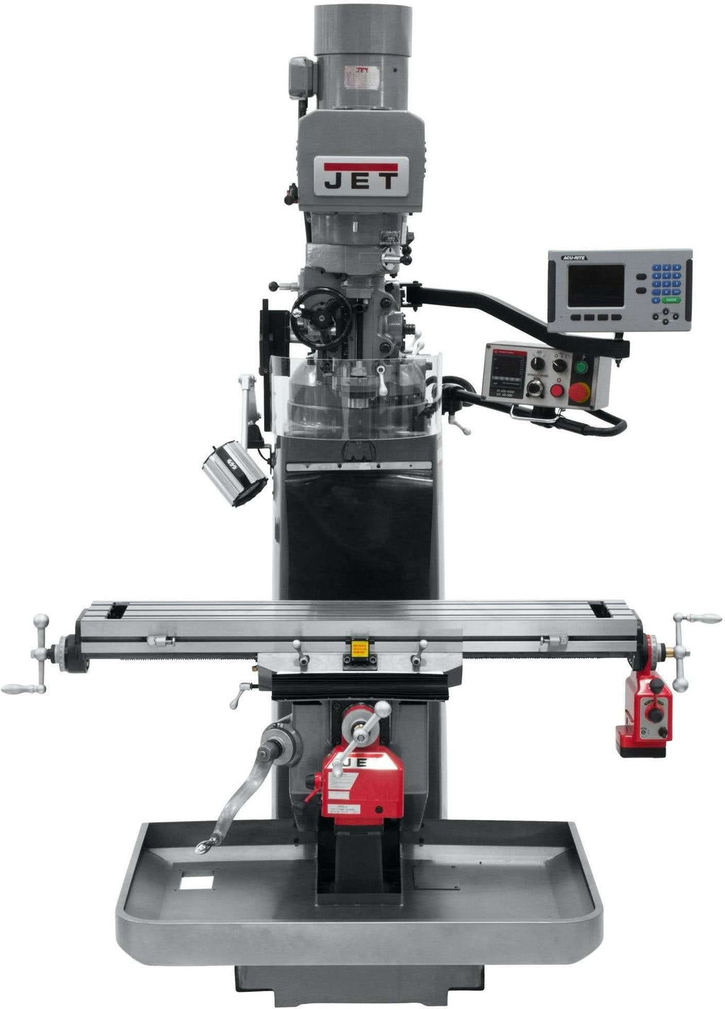 Jet Tools 690527 JTM-949EVS Mill With 3-Axis Acu-Rite 200S DRO (Knee) With X and Y-Axis Powerfeeds