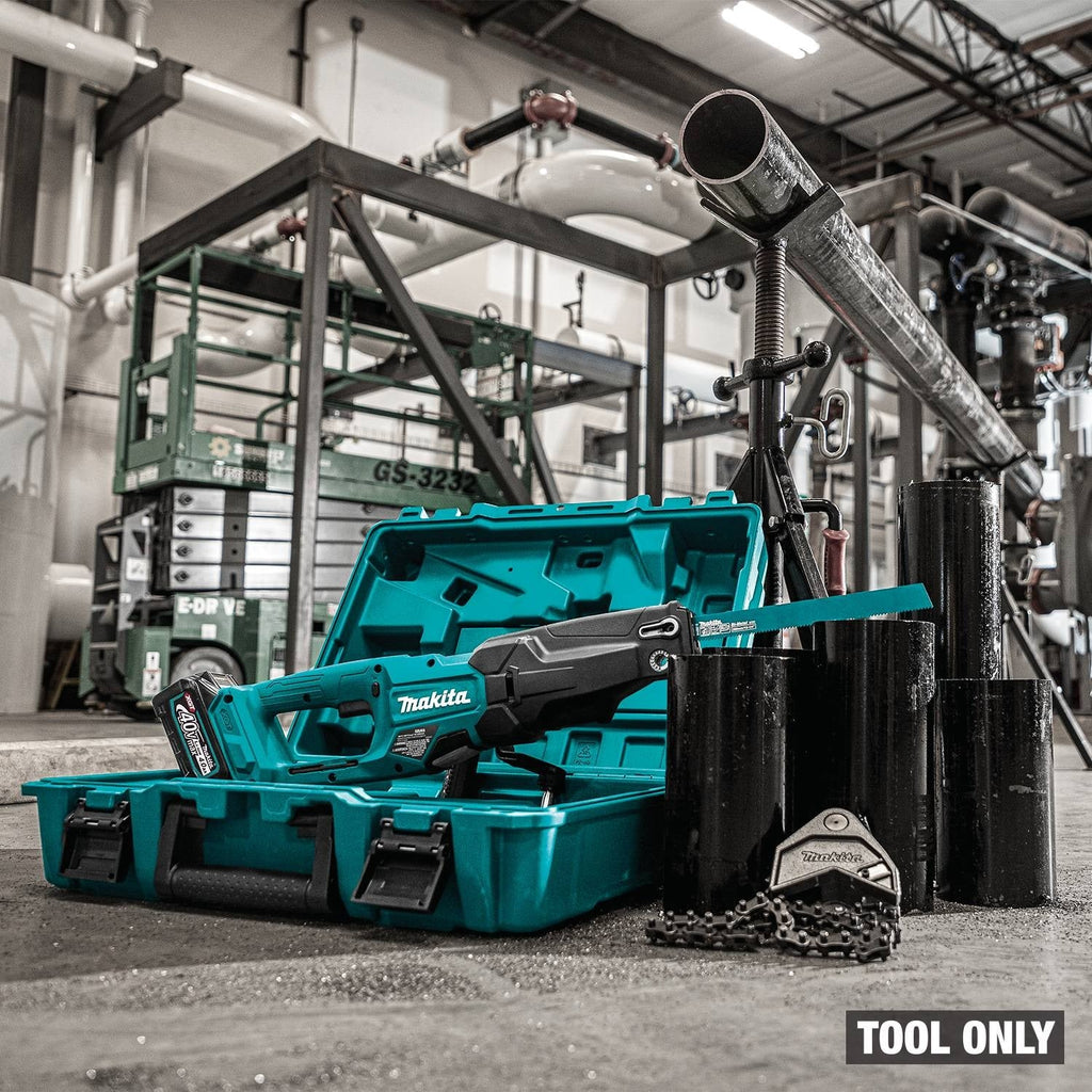 Makita GRJ03Z 40V max XGT Brushless Recipro Pipe Saw w/ Chain Vise, Tool Only