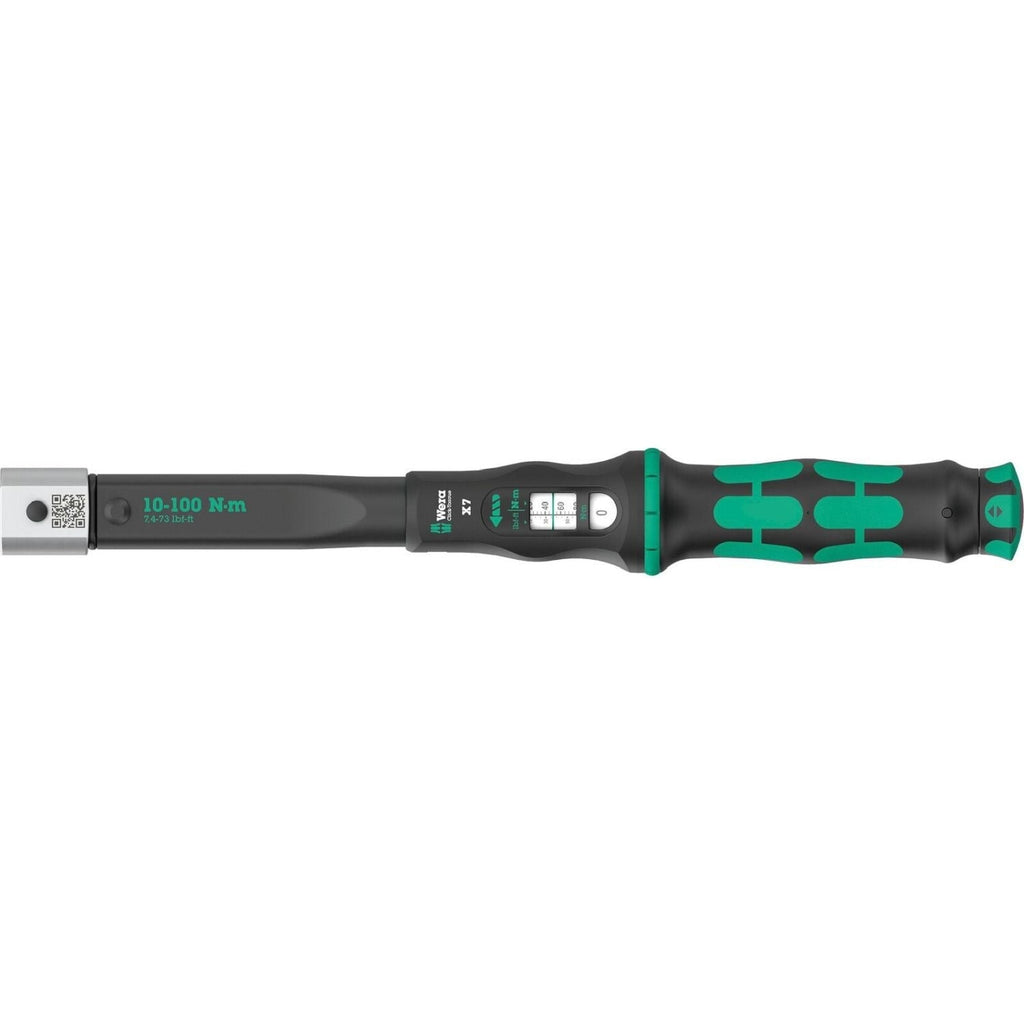 Wera Click-Torquex7 Torque Wrench For Insert Tools, 10-100 Nm, 14X18x10-100 Nm