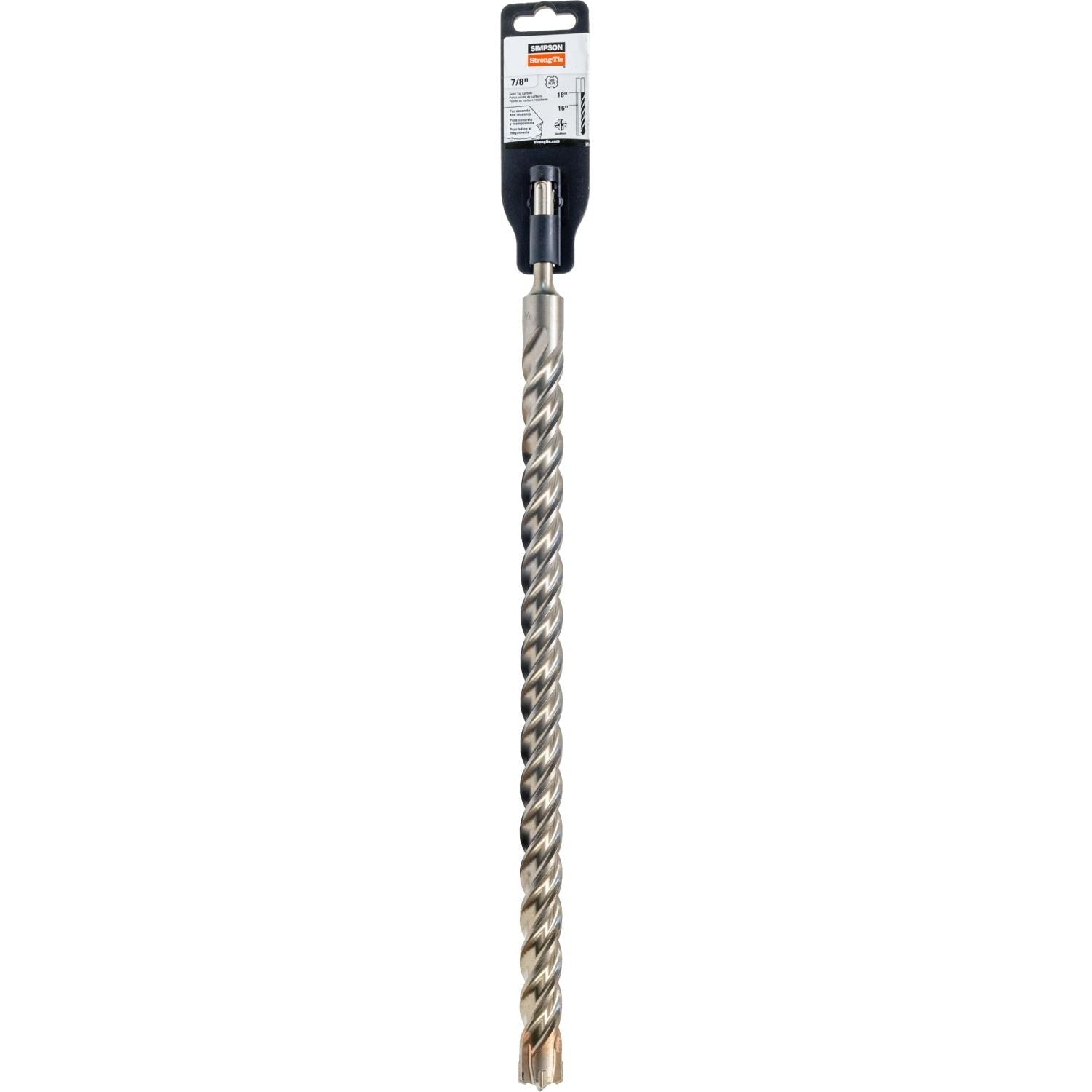 Simpson Strong-Tie MDPL08718Q 7/8-in. x 18-in. SDS-plus Quad-Head Shank Drill Bit