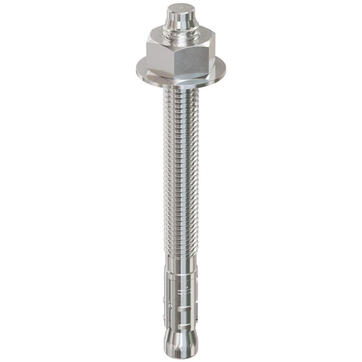 Simpson Strong-Tie STB2-50512S4F25 Strong-Bolt 2, 1/2-in. x 5-1/2-in. Type 304 Stainless-Steel Wedge Anchor, Fully Assembled, 25-Pack