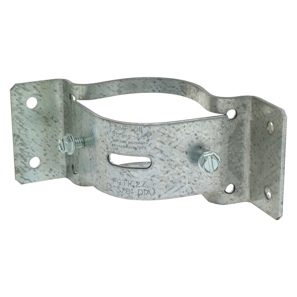 Simpson Strong-Tie PGTIC2Z-R PGTIC ZMAX Galvanized Inside-Corner Pipe Grip Tie for 2-in. Pipe