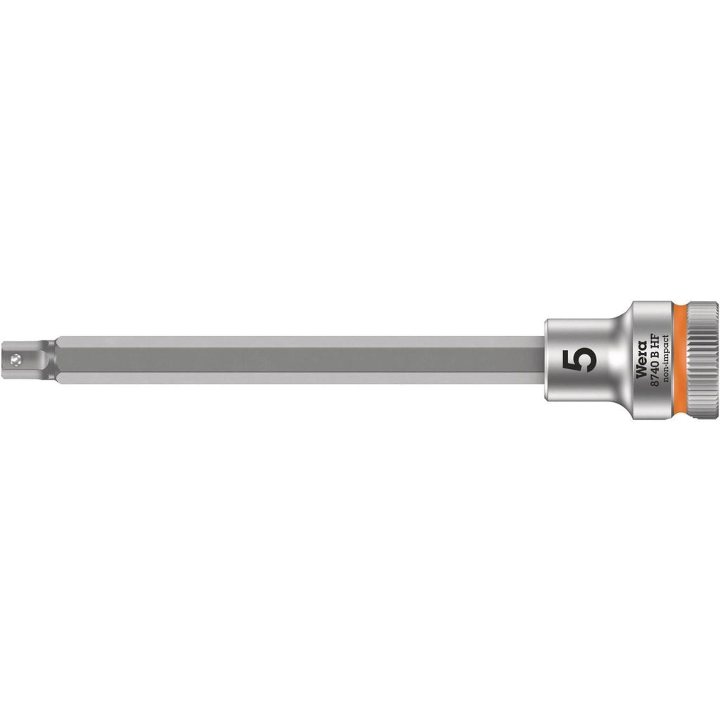 Wera 8740 B Hf Zyklop Bit Socket With Holding Function, 3/8-in. Drive, 5x107-mm.