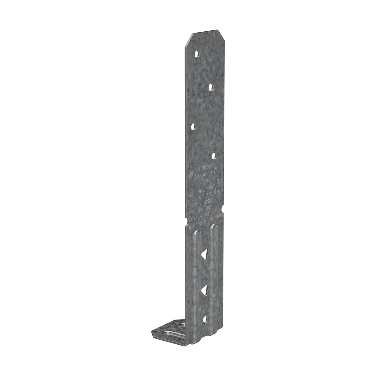 Simpson Strong-Tie SSP SSP 18-Gauge Galvanized Single Stud Plate
