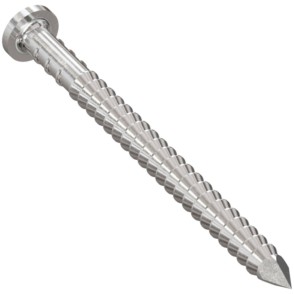Simpson Strong-Tie T3KR51 Premium Siding Nail, 1-1/4-in. x 5/32-in. Head Dia., Type 316 Stainless Steel, 1-lb.