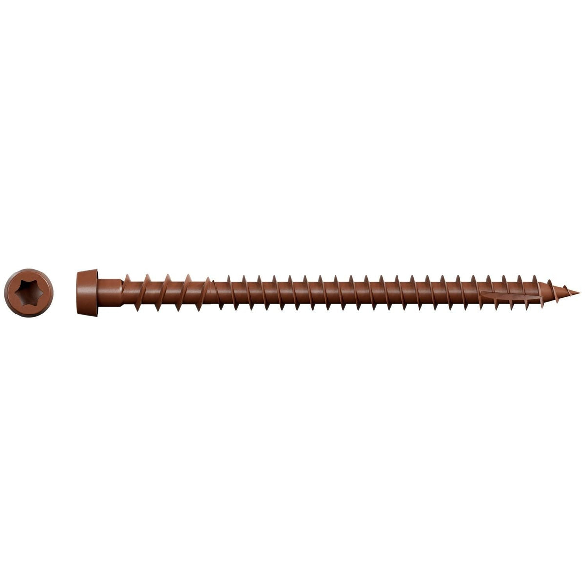Simpson Strong-Tie DCU234STN01 Deck-Drive DCU COMPOSITE Screw (Collated), #10 x 2-3/4-in. Quik Guard Tan 01, 1000-Pack