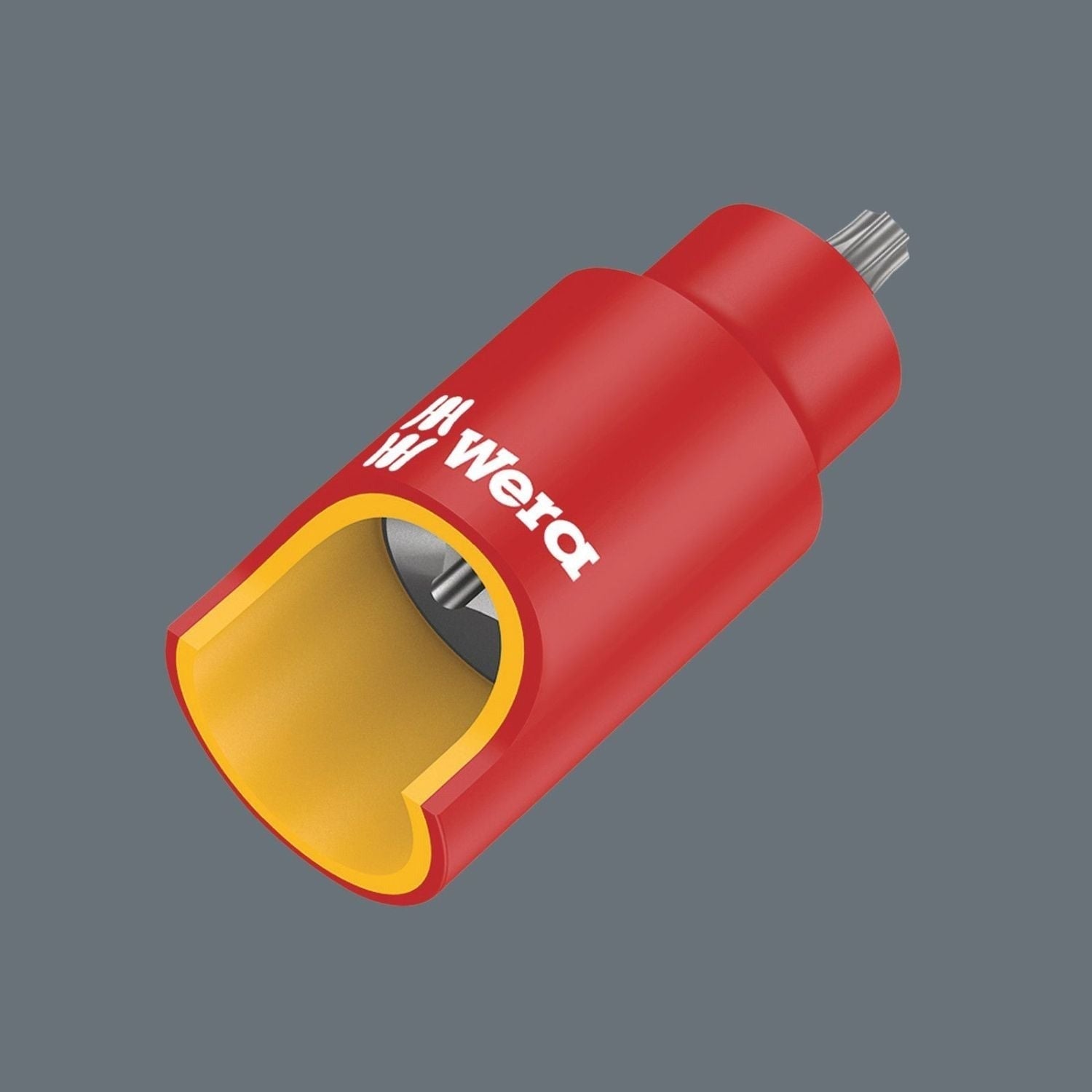 Wera 8767 B VDE Hf Torx Zyklop Bit Socket, Insulated, With Holding Function, 3/8-in. Drive, Torx 20x55-mm.