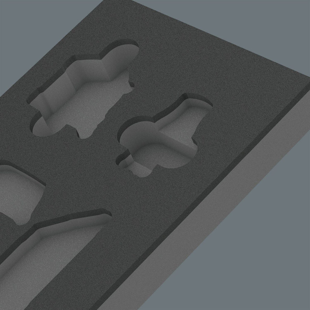 Wera 9840 Foam Insert L-Key Set 1, Empty, 172x30x392-mm.
