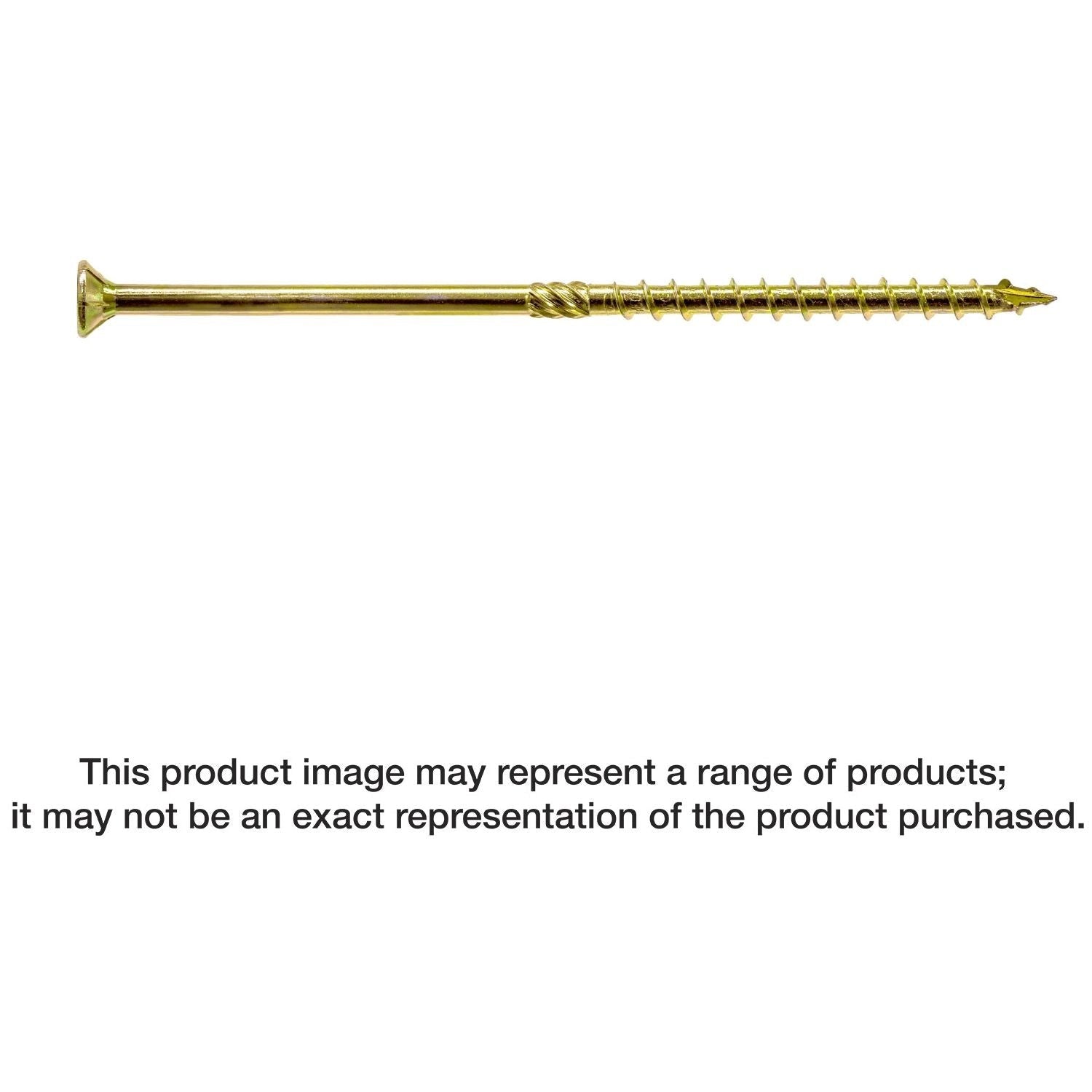 Simpson Strong-Tie SDCP22700 Strong-Drive SDCP TIMBER-CP Screw, 0.315-in. x 7-in. T40, Yellow Zinc, 250-Pack