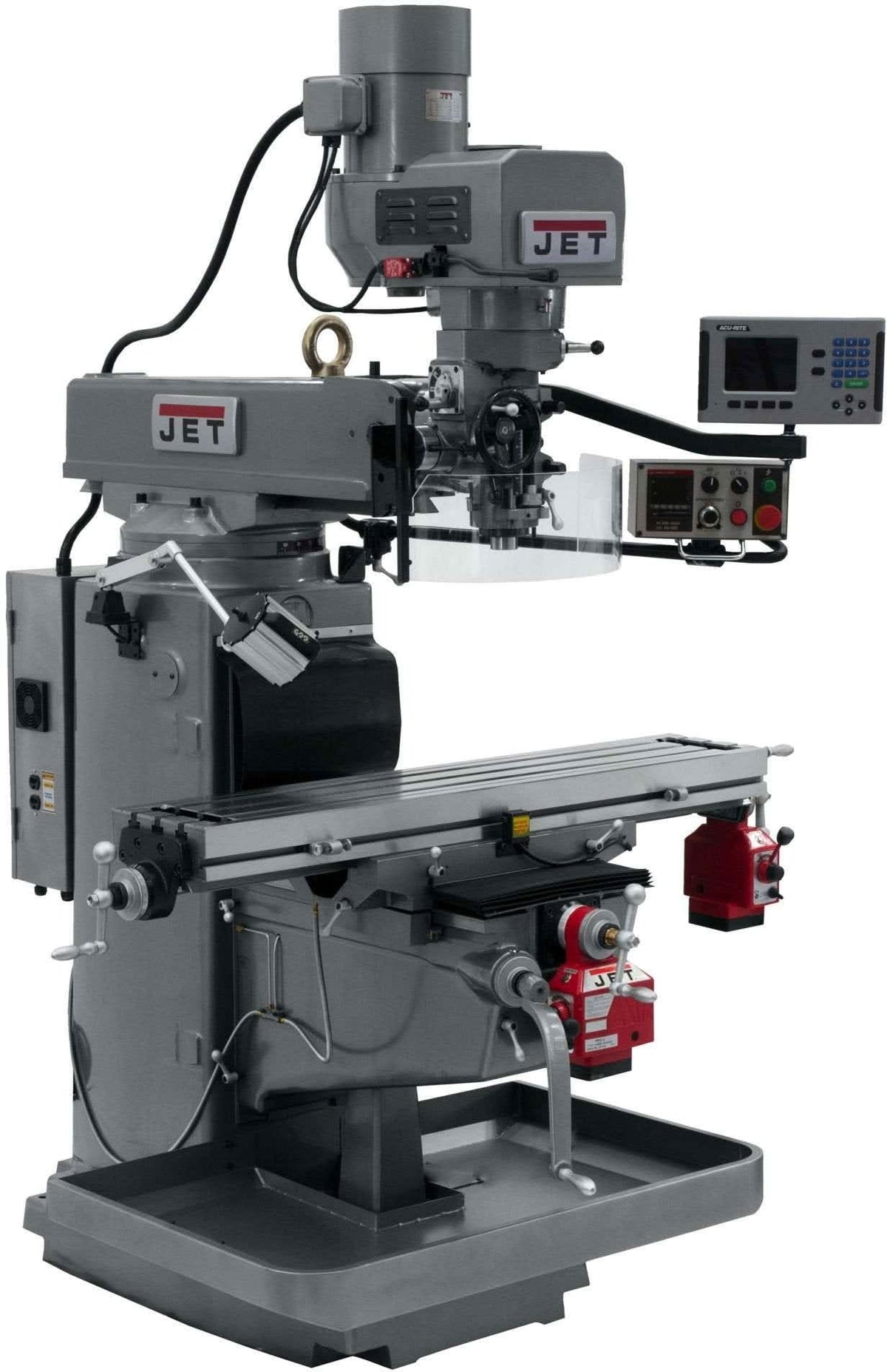 Jet Tools 690621 JTM-1050EVS2/230 Mill With Acu-Rite 200S DRO With X and Y-Axis Powerfeeds