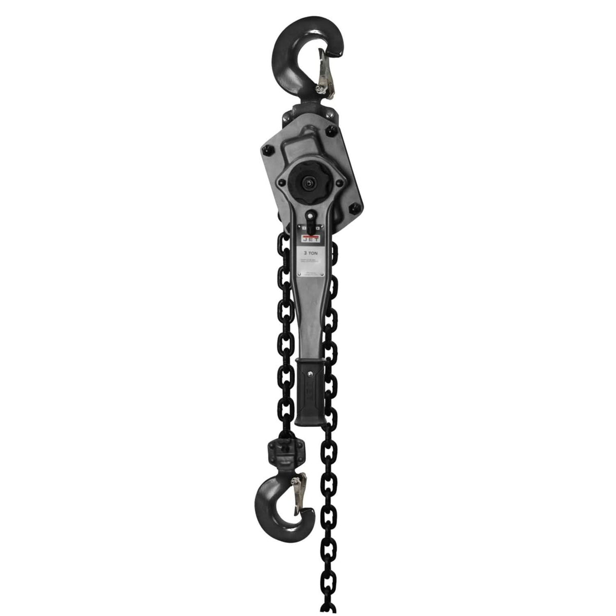 Jet 287800 JLP-A Series 3 Ton Lever Hoist 5-Foot Lift & Shipyard Hooks