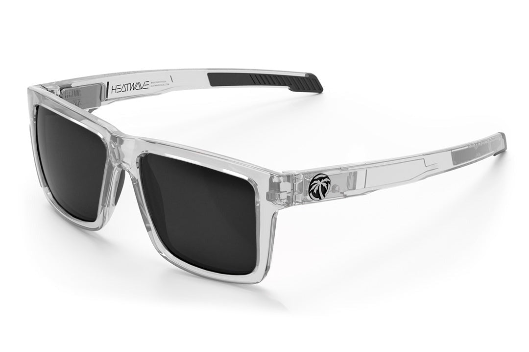 Heat Wave Performance Vise Vapor Clear Frame Black Lens Z87+ Sunglasses