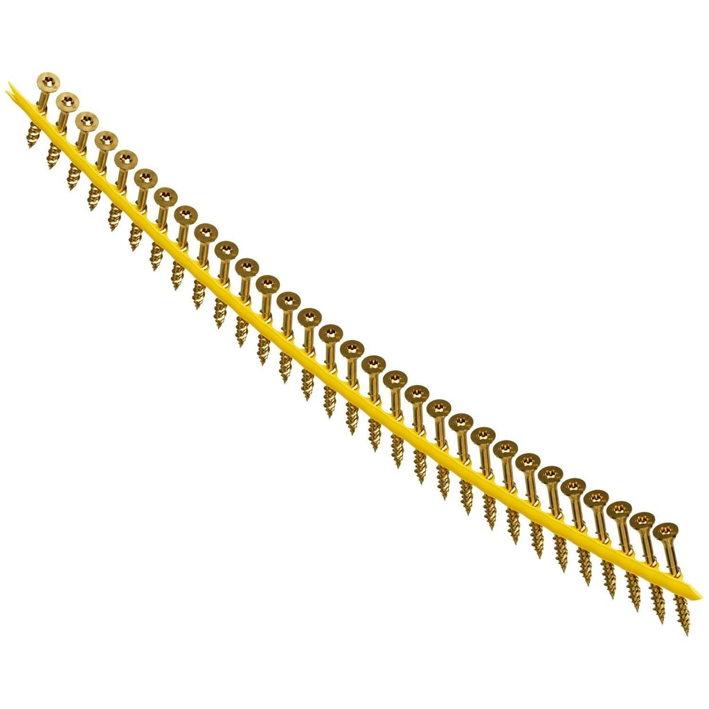 Simpson Strong-Tie Strong-Drive Subfloor Collated Screw, #9 x 1-3/4-in. T25, Yellow Zinc, 2000-Pack (WSV134S)