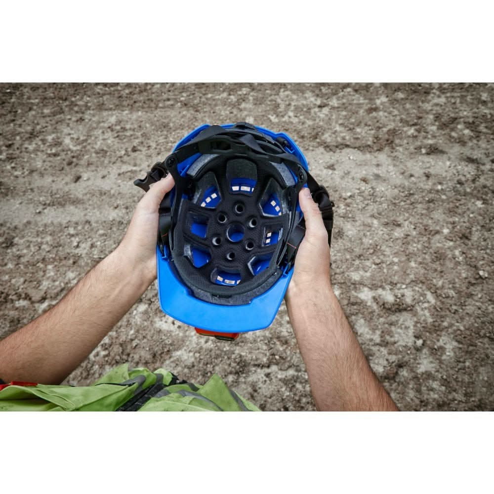 Milwaukee 48-73-1324 Blue Front Brim Vented Safety Helmet - Type 2, Class C
