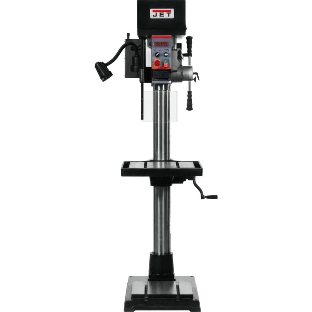 JET 354250 JDPE-20EVS-PDF 1-1/4-Inch Drilling Capacity, 2HP, 115V, 1Ph Electronic Variable Speed Drill with Power Downfeed