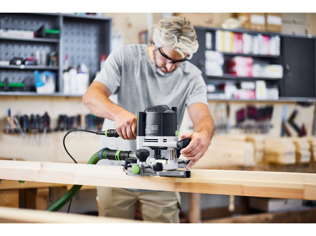 Festool OF 1400 EBQ-Plus Corded Plunge Router with LED Light in Systainer (578951)