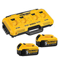 DeWalt DCB104 Multiport Simultaneous Fast Charger + 20V MAX 5.0Ah Battery 2-Pk