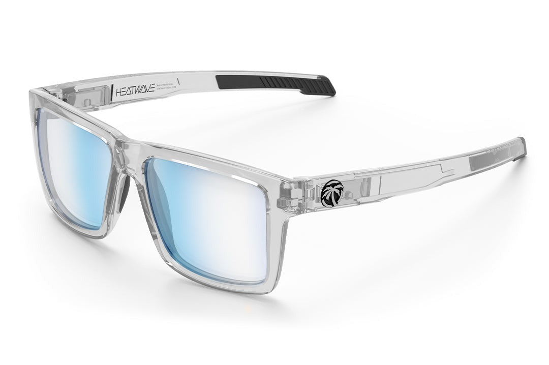 Heat Wave Performance Vise Vapor Clear Frame Blue Light Blocking Lens Z87+ Sunglasses